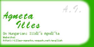 agneta illes business card